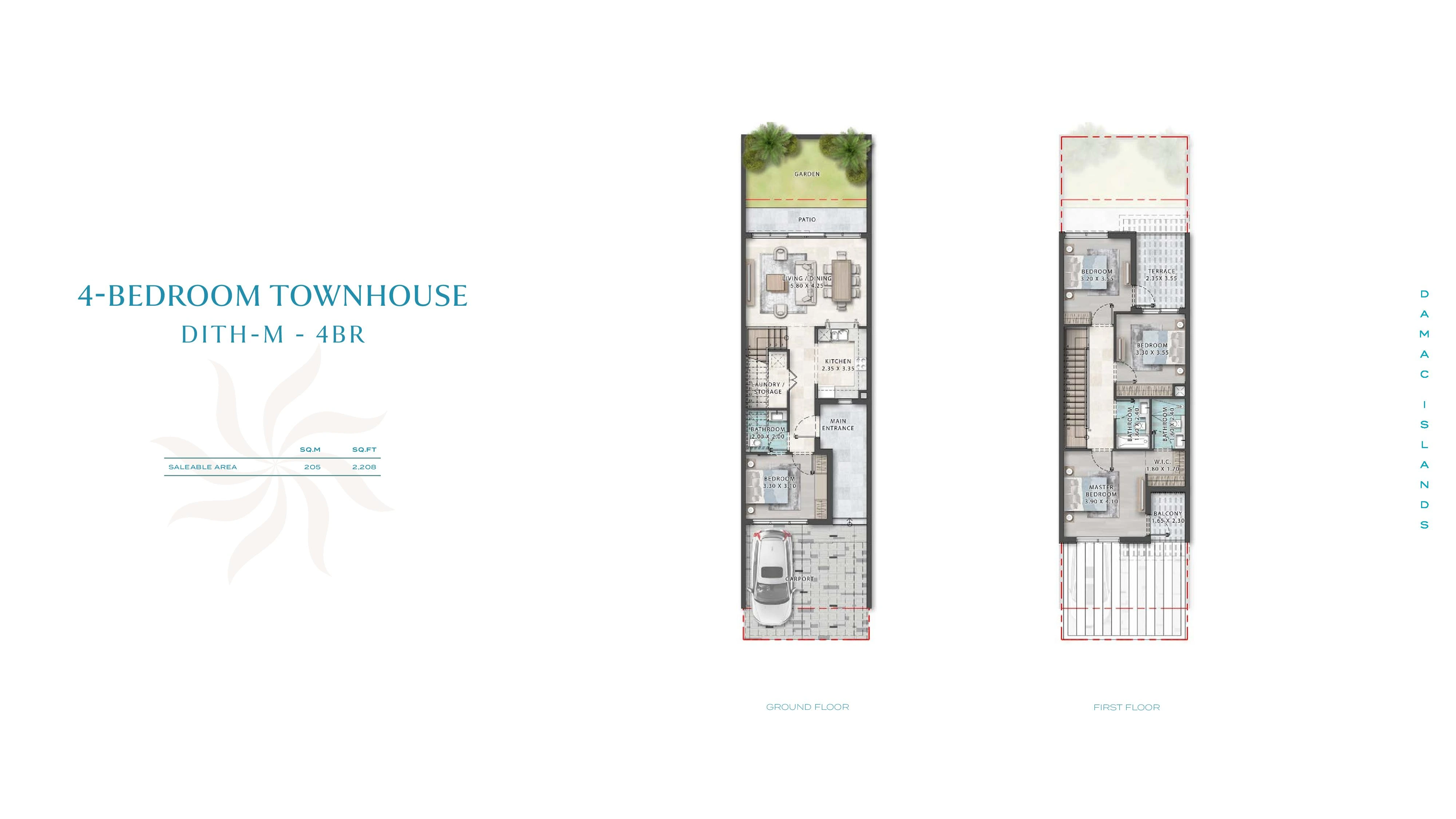 تاون هاوس 4 غرف داماك آيلاند